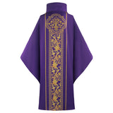 Déguisement Habit de Moine Robe de Prêtre Violet Costume d'Halloween Carnaval