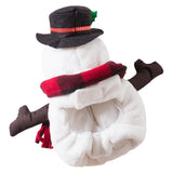 Déguisement Noël Halloween Bonhomme de Neige pour Chat et Chien