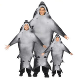 Déguisement Adulte & Enfant Requin Combinaison Costume pour Halloween Carnaval