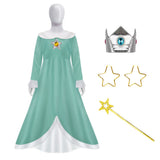 Déguisement Super Mario Peach Princesse Robe + Accessoire Costume pour Femme Mardi Gras
