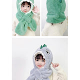 Echarpe Dinosaure Hiver Chapeau Epais pour Enfants Accessories