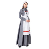 Docteur Infirmière Cosplay Femme Fantaisie Robes Longues Halloween Costume